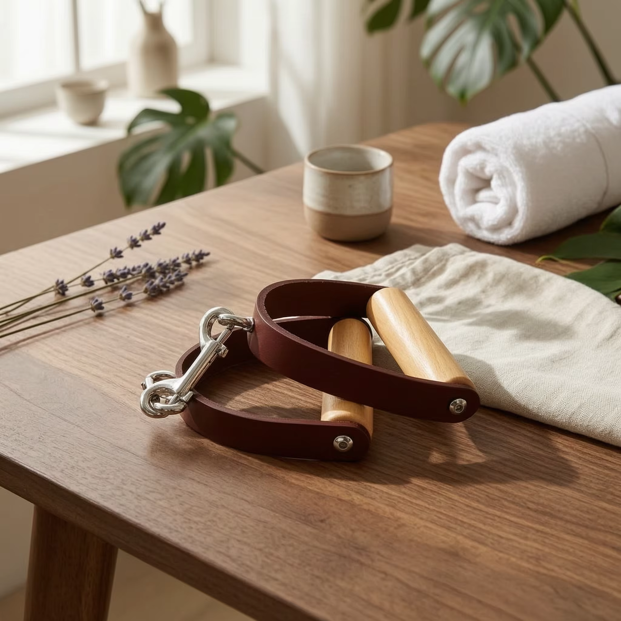 2 poignées de Reformer Pilates robustes pour salle de sport