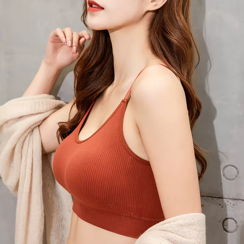 Soutien-gorge tubulaire sans couture pour femme, brassière respirante, soutien-gorge sans fil, bonne