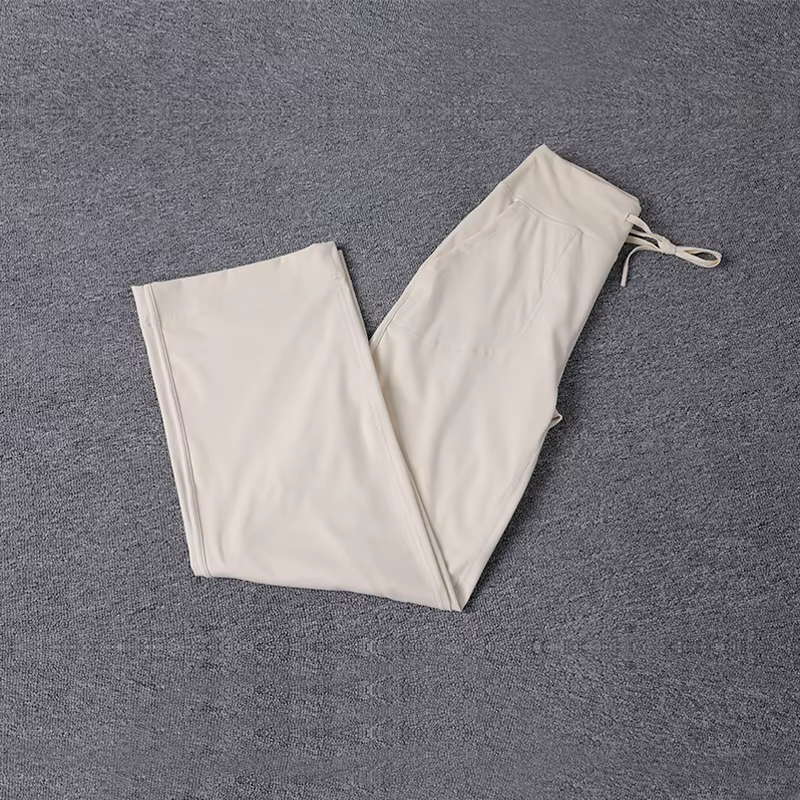 Pantalon de Yoga ample taille haute pour femmes, haute qualité, jambes droites, respectueux de la pe