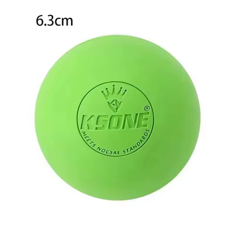 Boule de Massage Fascia en caoutchouc, balles de crosse, Yoga, Fitness, exercice des tissus profonds