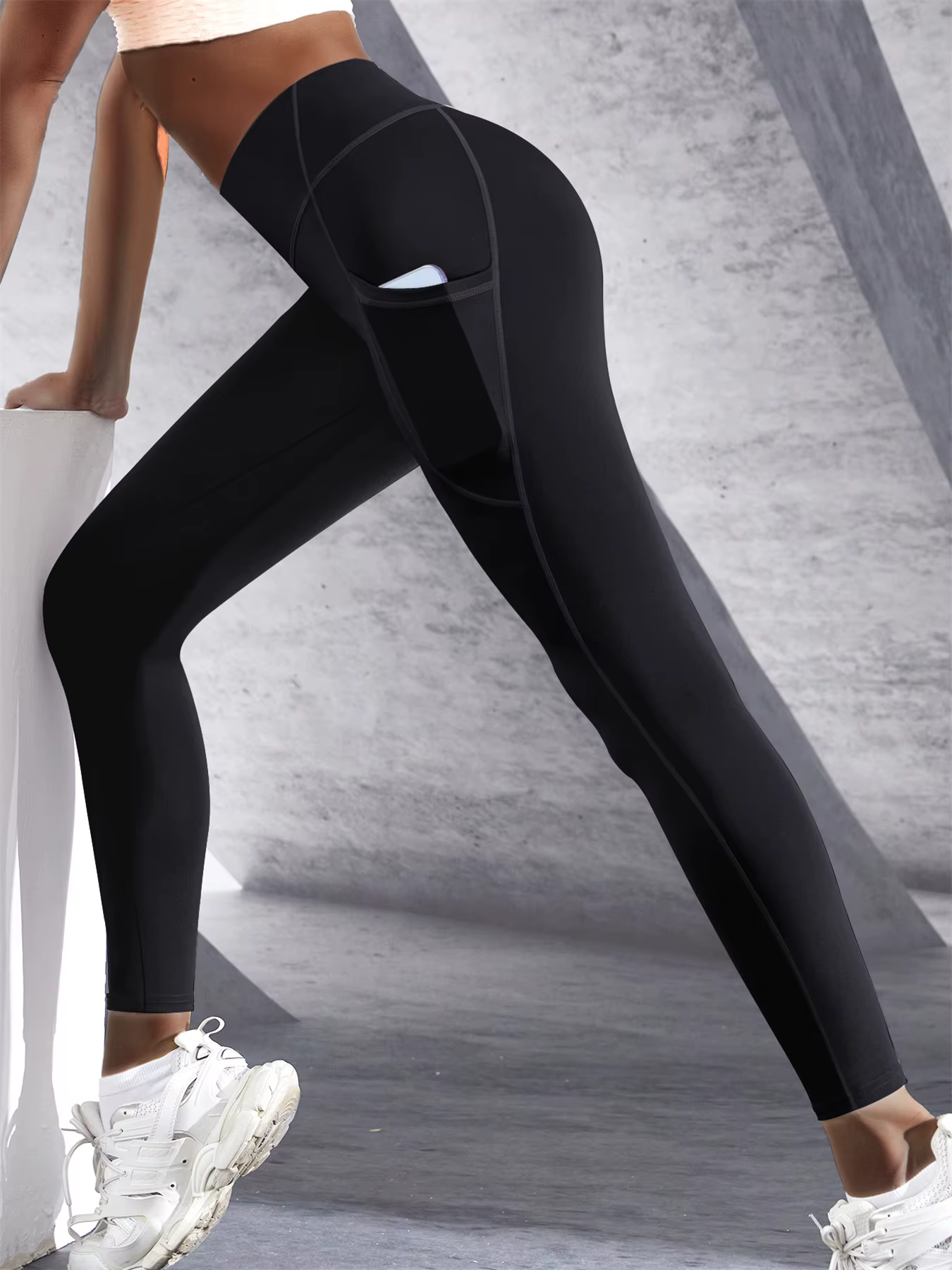 Leggings taille haute pour femmes, pantalons de Yoga extensibles, collants avec poches, Push Up, Fit