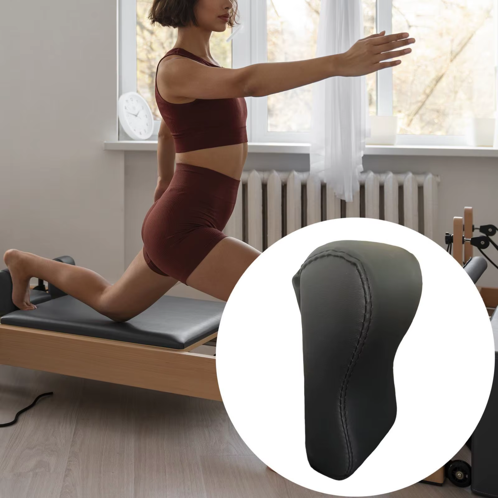 Oreiller de soutien de tête et de cou de réformateur de Pilates, oreiller d'appui-tête, mise en form