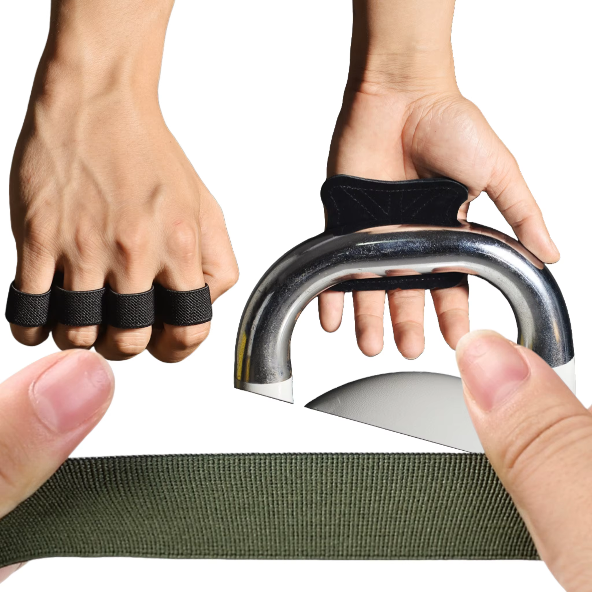 Gants d'entraînement d'haltérophilie en cuir Protection de la paume femmes hommes Fitness sport poig