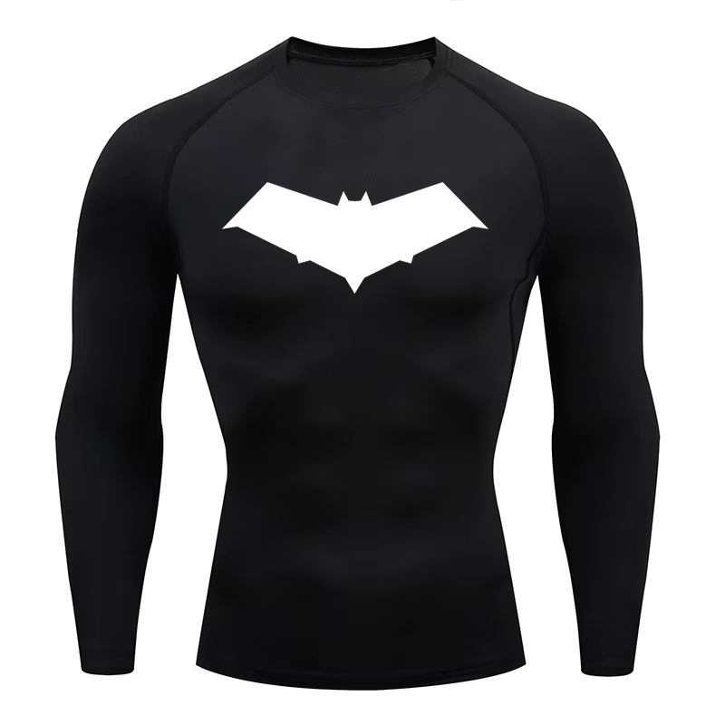 T-shirt de compression à séchage rapide pour homme, haut de sport, de course, de fitness, de muscula