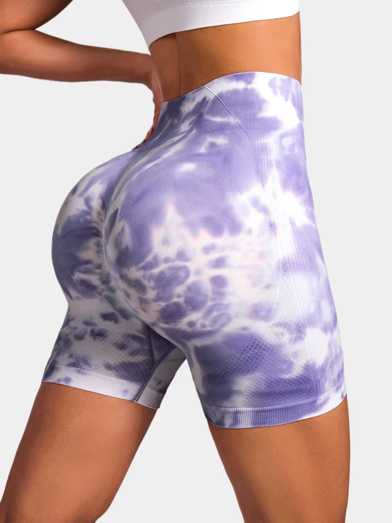 Short de yoga push up sans couture pour femme, pantalon de cyclisme taille haute, extensible, mode g