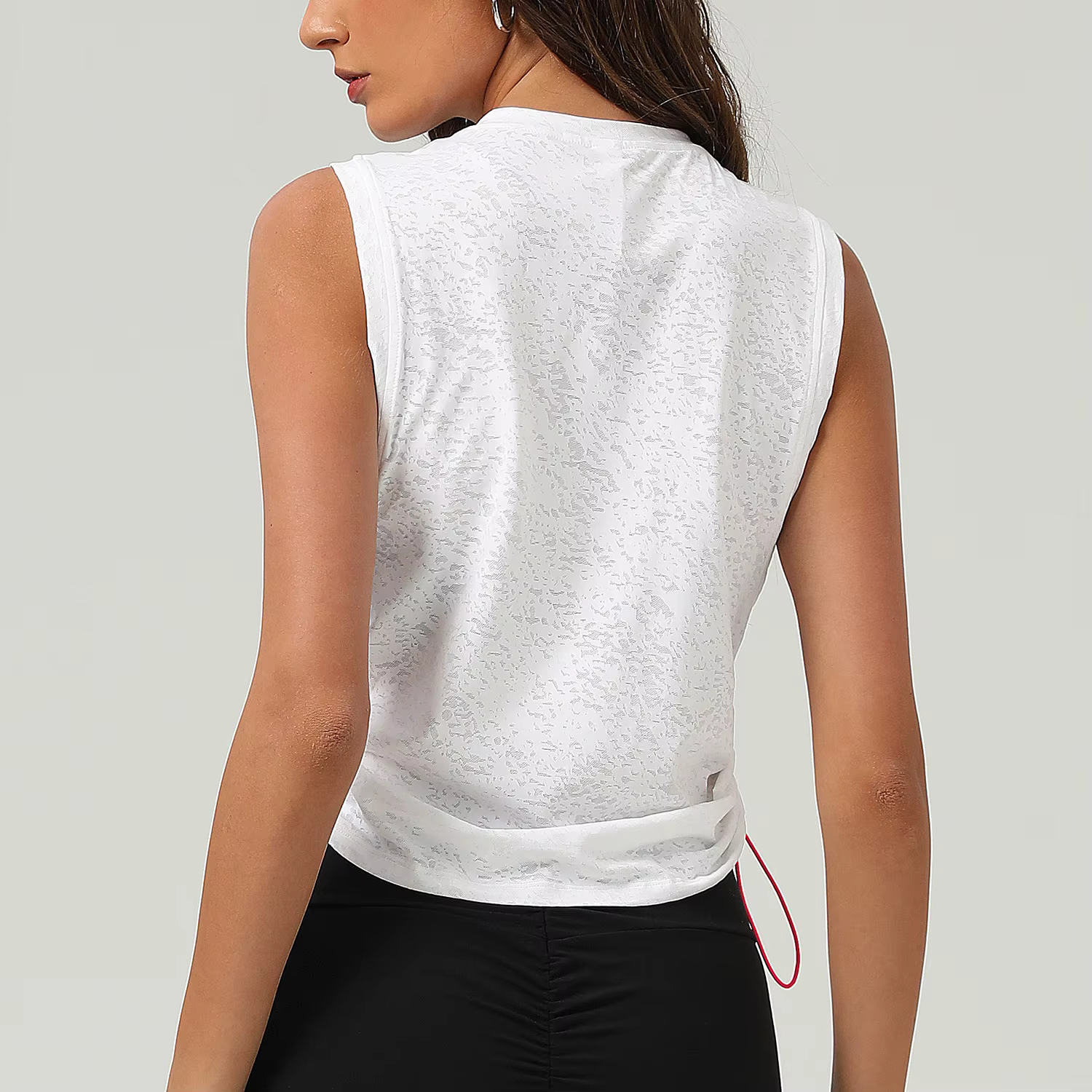 Chemise de Yoga sans manches pour femmes, couleur unie, ample, haut de course, respirant, séchage ra