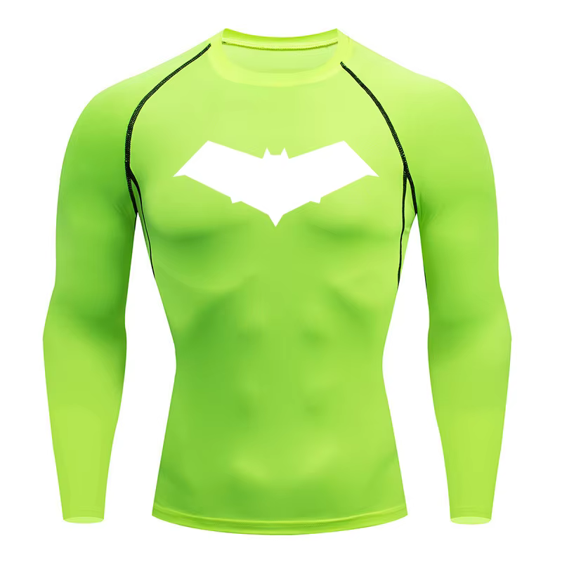 T-shirt de compression à séchage rapide pour homme, haut de sport, de course, de fitness, de muscula