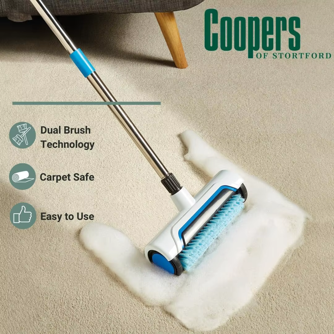 1 Brosse de nettoyage de tapis verticale manuelle, nettoyant en profondeur pour la maison et le bure