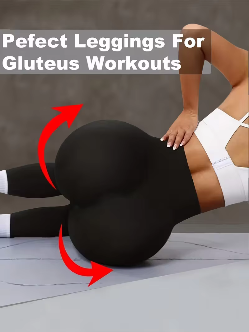Pantalon de yoga taille haute pour femme, Legging sculptant avec large ceinture, Pantalon d'entraîne