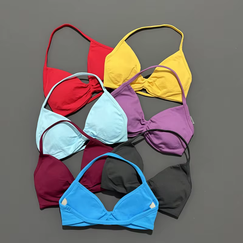 Soutien-gorge de sport à bretelles, sous-vêtements de Yoga pour femmes, haut de gymnastique, exercic