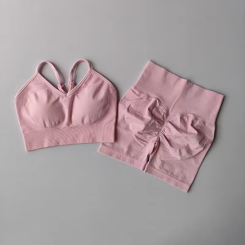 Ensembles de Yoga taille haute pour femmes, vêtements d'entraînement, de gymnastique, 2 pièces, comb