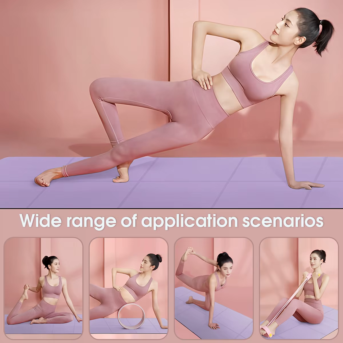 Tapis de yoga pliable écologique EVA tapis d'exercice de fitness de voyage pliant épaisseurs de 3 mm