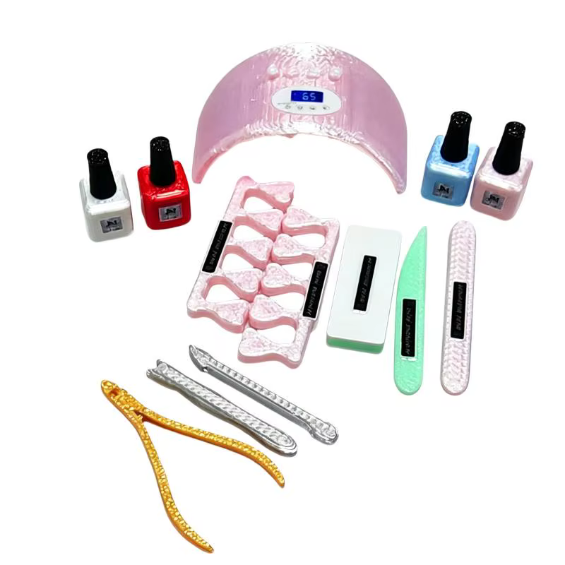 1 ensemble complet d'accessoires d'outils de manucure pour maison de poupée, parfait pour le jeu d'i