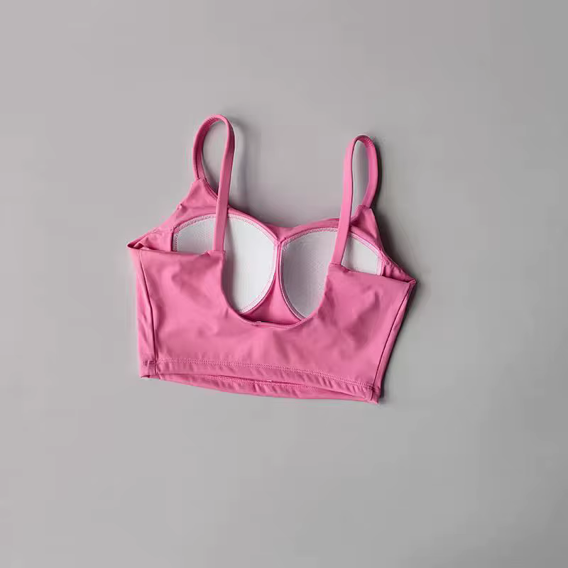 Femmes Sport soutien-gorge haut Push Up Fitness fixe avec coussinet Yoga soutien-gorge sous-vêtement