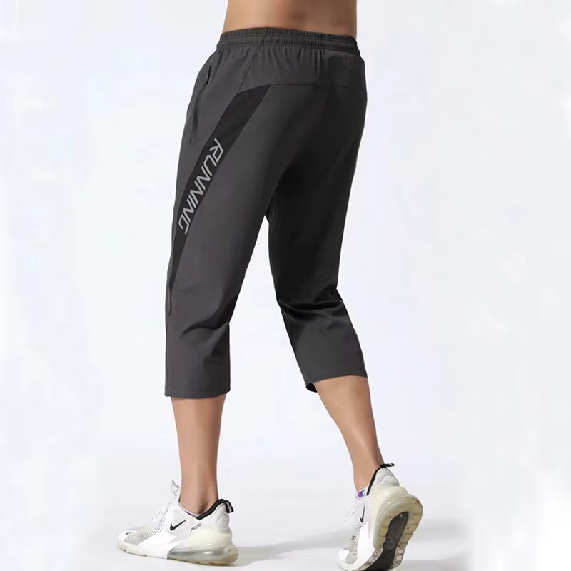 Pantalon de sport pour homme avec poches zippées, jogging d'entraînement, musculation, football, fit