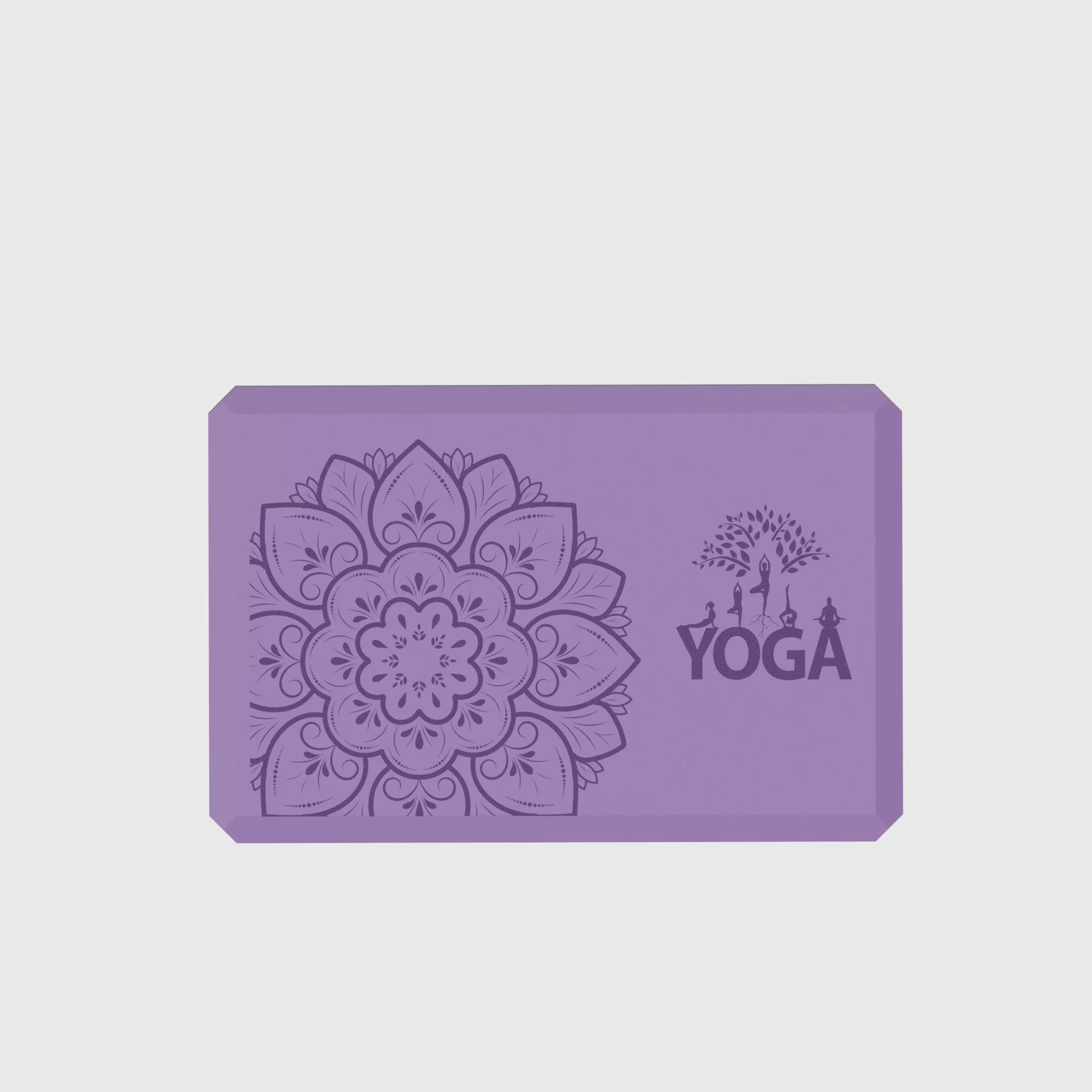 Blocs de yoga, lot de 1, blocs en mousse souple antidérapants avec bords biseautés pour l'alignement