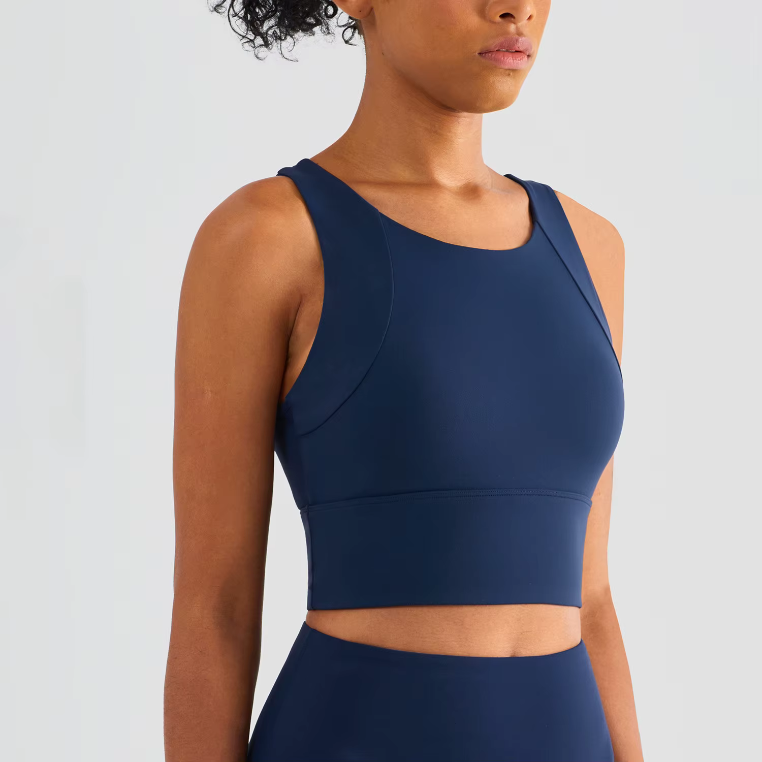 Nylon Sexy femmes Sport soutien-gorge haut femmes serré élastique gymnastique Sport Yoga soutiens-go