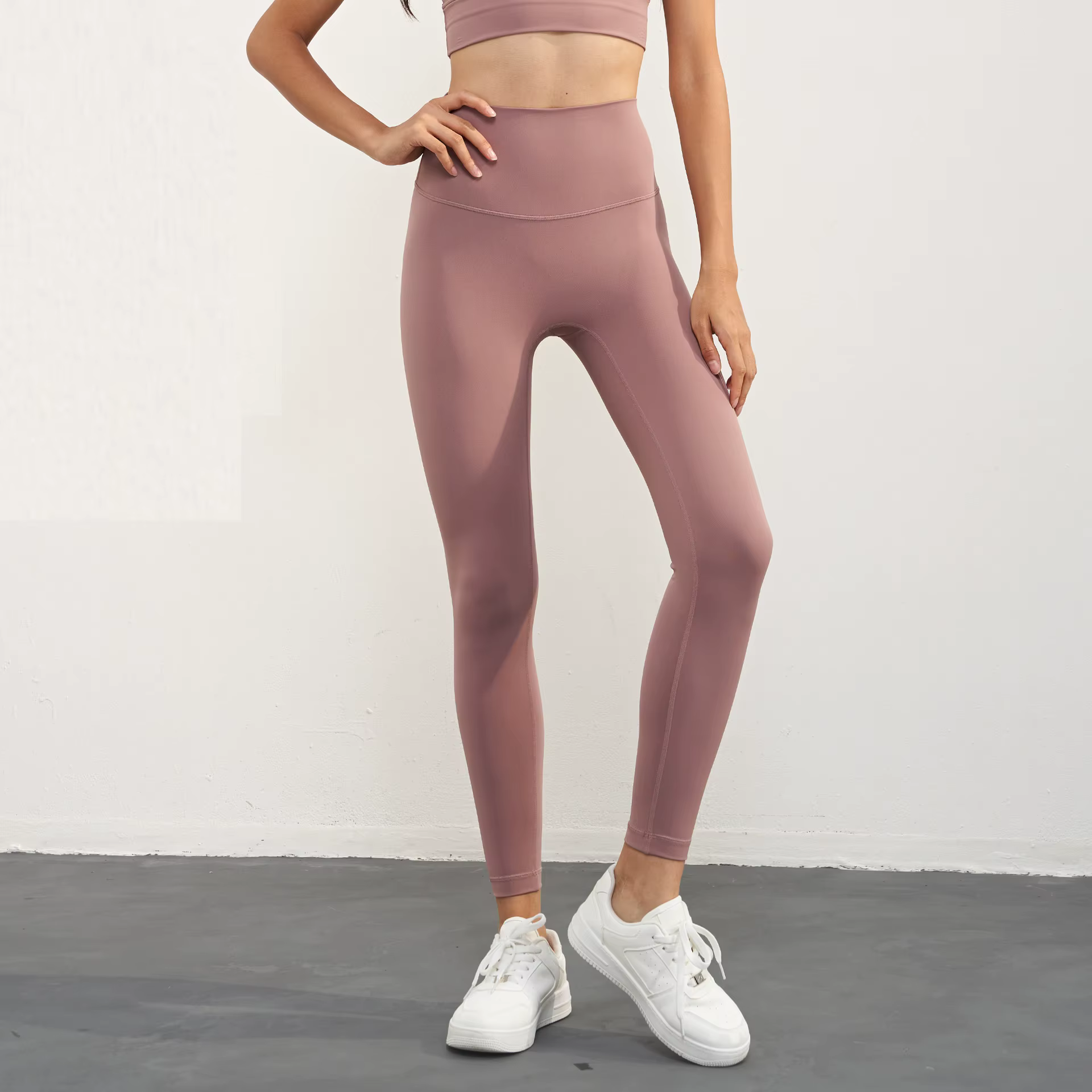 Legging de Yoga taille haute pour femmes, couleur unie, doux, pantalon de Sport, beurre serré, athlé