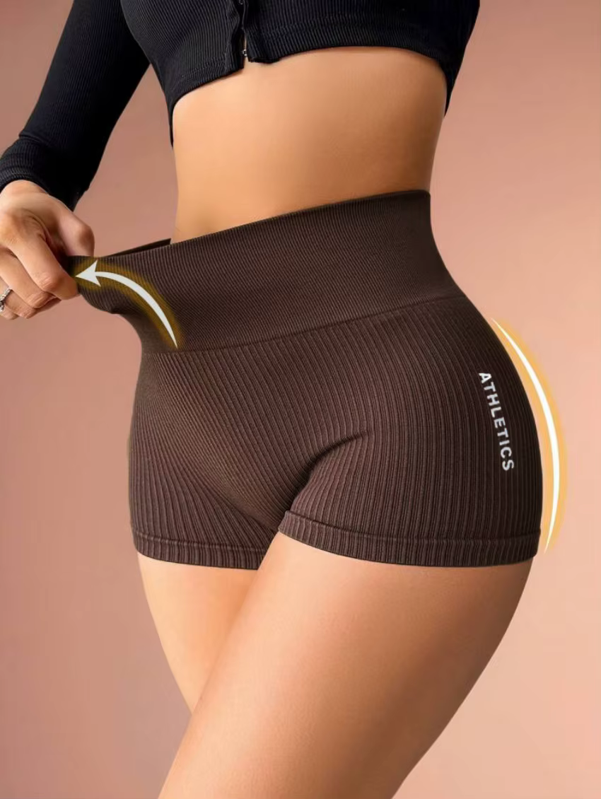 Exercice taille haute, compression abdominale, short de yoga serré, course à pied à séchage rapide p