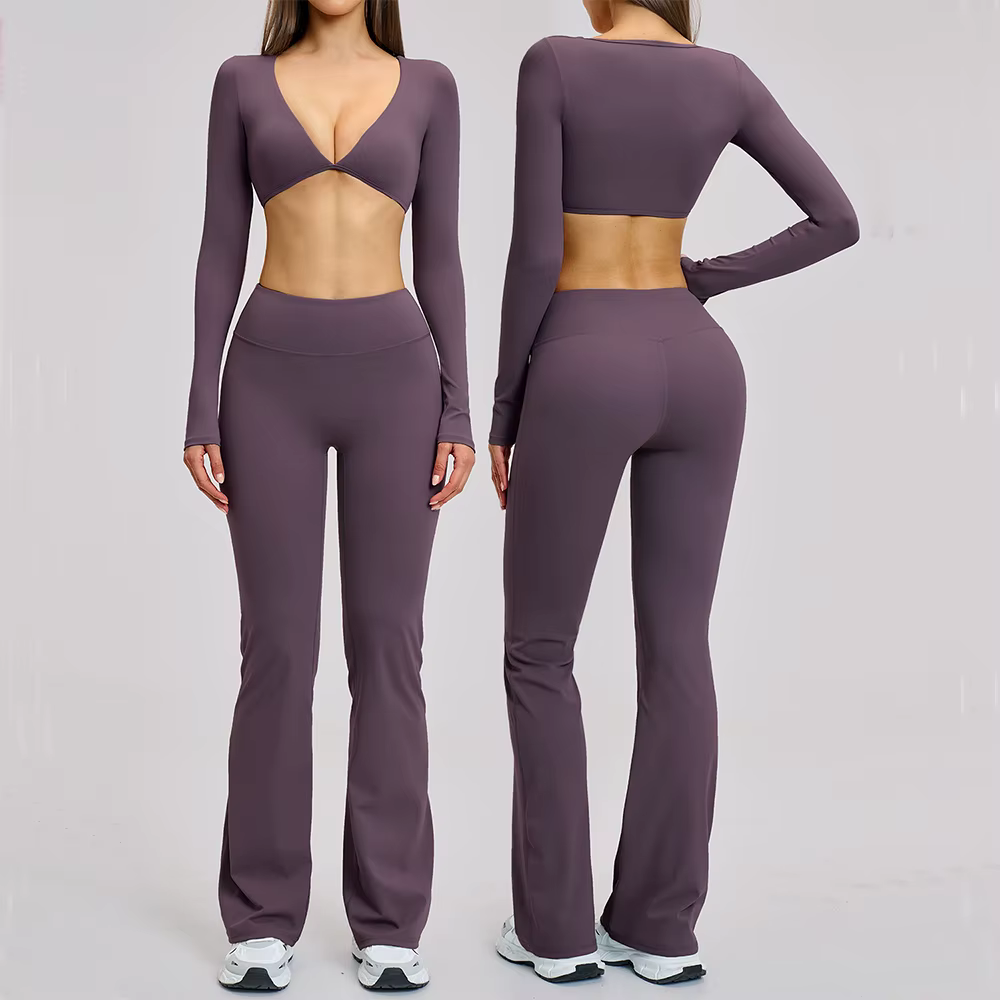 Ensemble de yoga 2 pièces pour femmes, tenue de sport, vêtements d'entraînement, vêtements de sport,