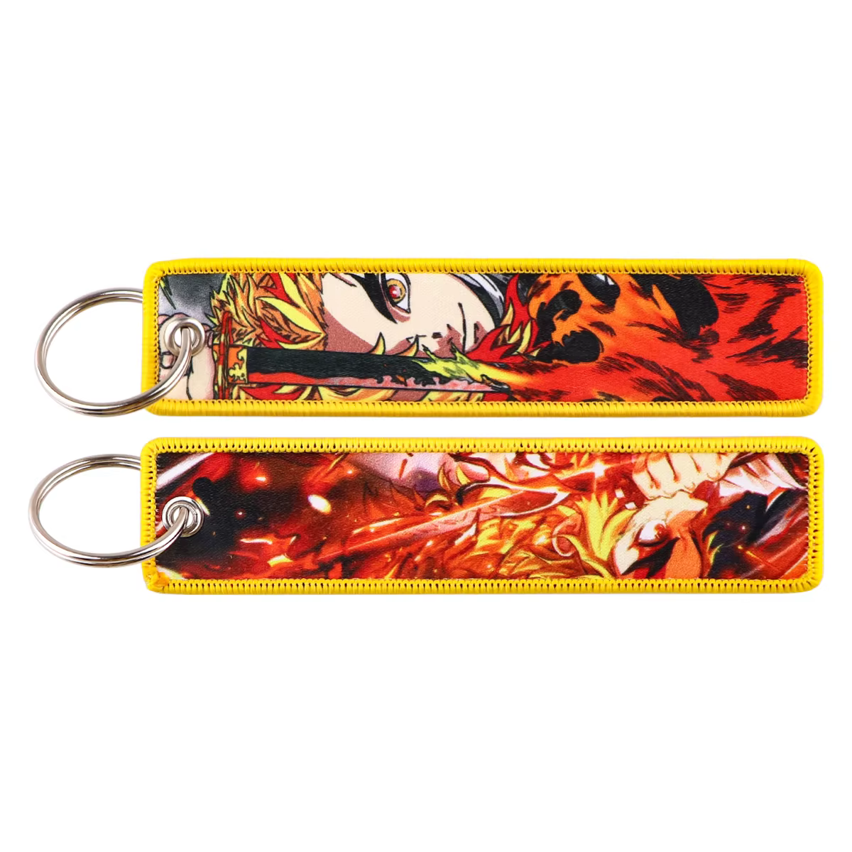 Porte-clés de personnages d'anime classique, porte-clés de broderie de manga, porte-clés pour voitur