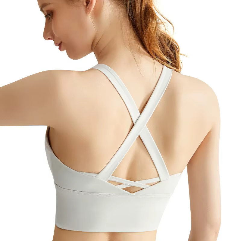 Soutien-gorge de sport à coussin fixe, sous-vêtements professionnels haute résistance, antichoc, pou