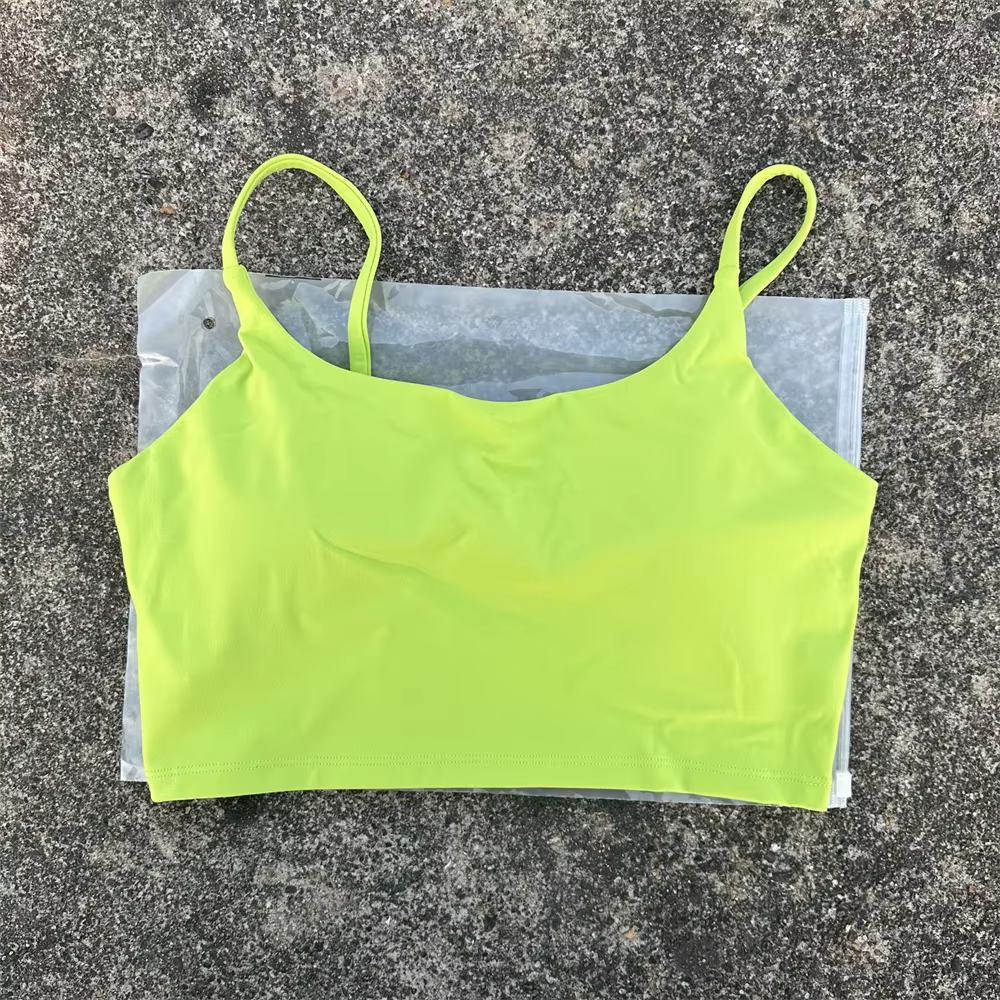 Soutien-gorge de sport pour femmes, couleur unie, Fitness, haut de gymnastique, Yoga, triangle, dos