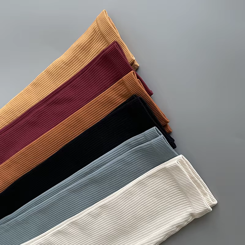 Pantalons de Yoga côtelés pour femmes, Leggings de gymnastique taille haute, collants de Sport, Fitn