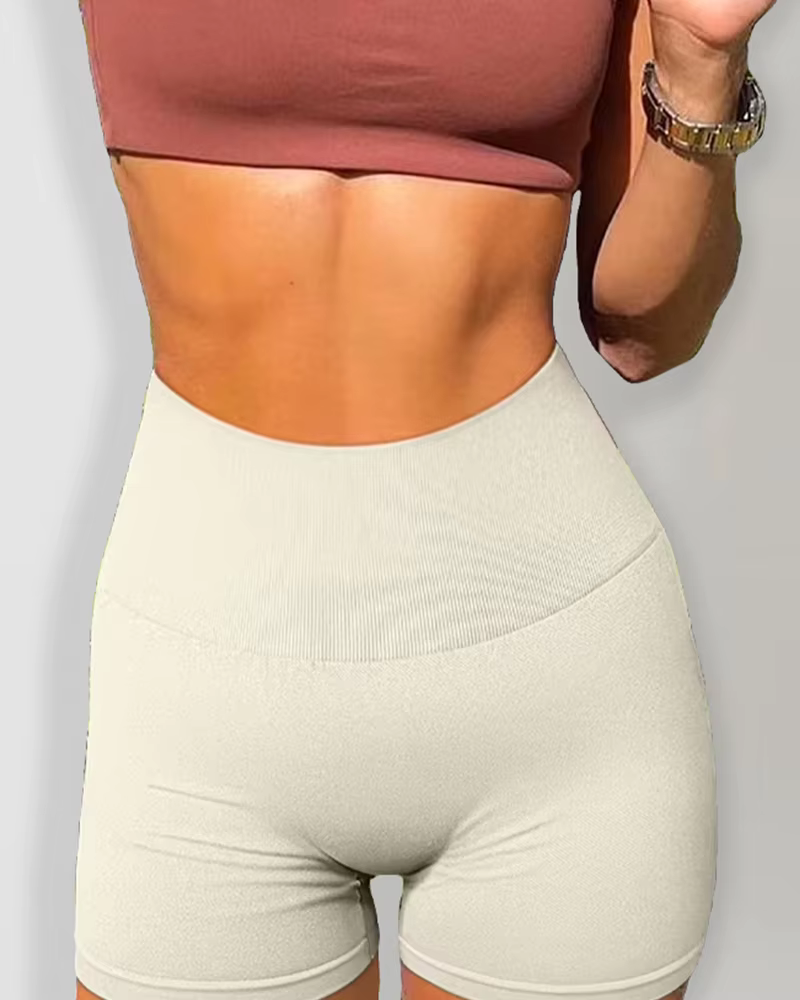Nouveau Short de sport de Yoga taille haute sans couture pour femmes, nouvelle collection d'été
