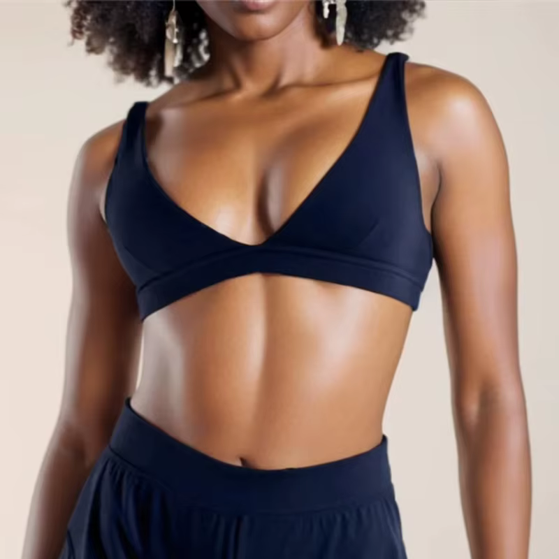 SVEIC Gym femme hauts profond V sport soutien-gorge sous-vêtements vêtements de sport Fitness respir