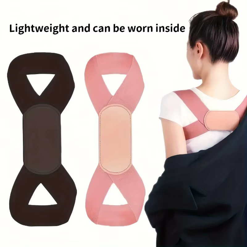 Ceinture Correctrice de Posture Invisible pour Adultes, Femmes et Étudiants – Soutien Dorsal Réglabl