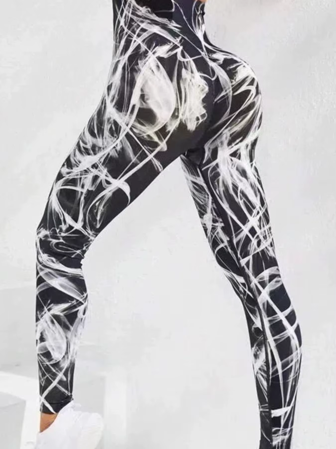 Nouveau Tye Die pantalons de Yoga sans couture femmes taille haute levage hanche miel pêche hanche F