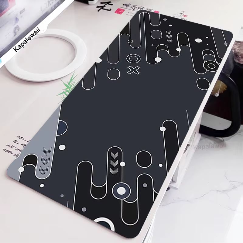 Kawaii Art tapis de souris 900x400mm motif grand ordinateur tapis de souris Cool gris jeu dessin ani