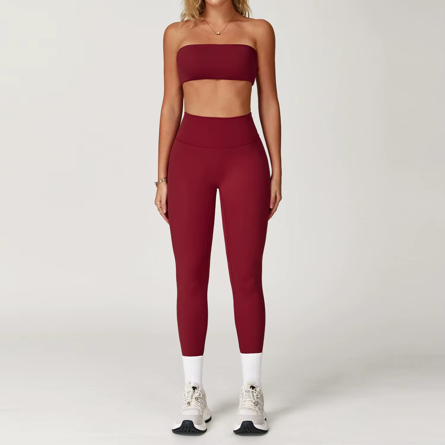 Ensemble de Yoga 2 pièces pour femmes, tenues d'entraînement, Fitness, survêtement de gymnastique, L