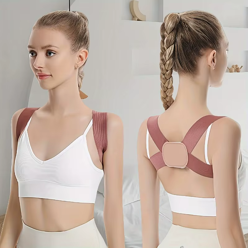 Ceinture Correctrice de Posture Invisible pour Adultes, Femmes et Étudiants – Soutien Dorsal Réglabl