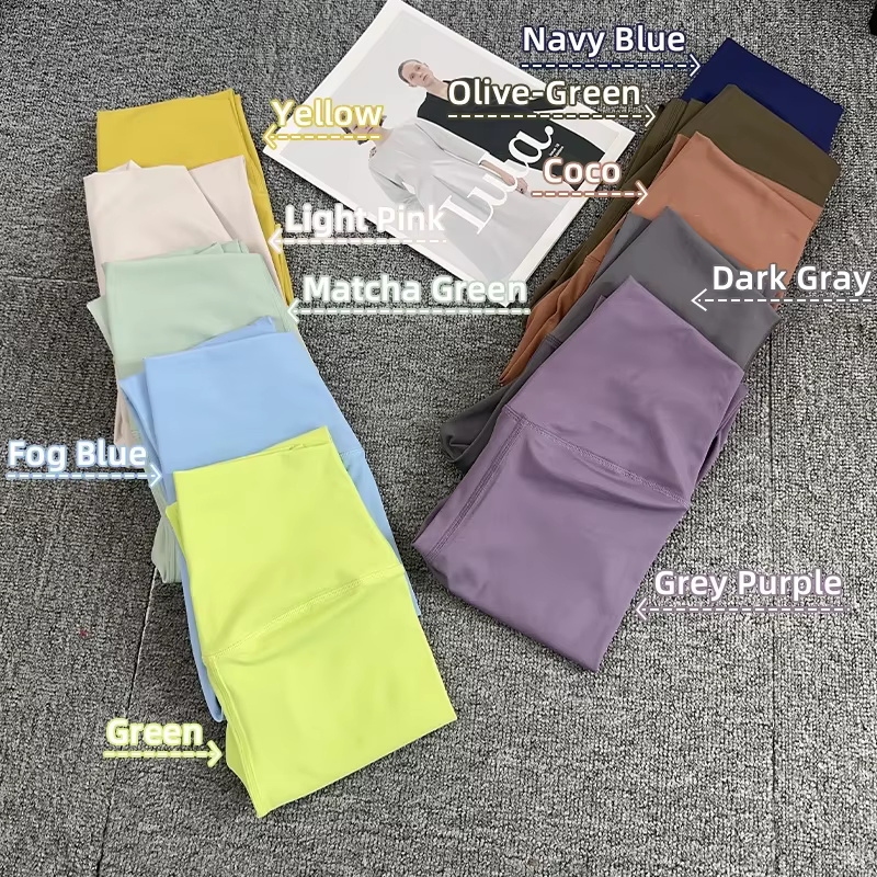 Offre spéciale Fitness femme Leggings pantalons de course sensation nue Leggings taille haute Push U