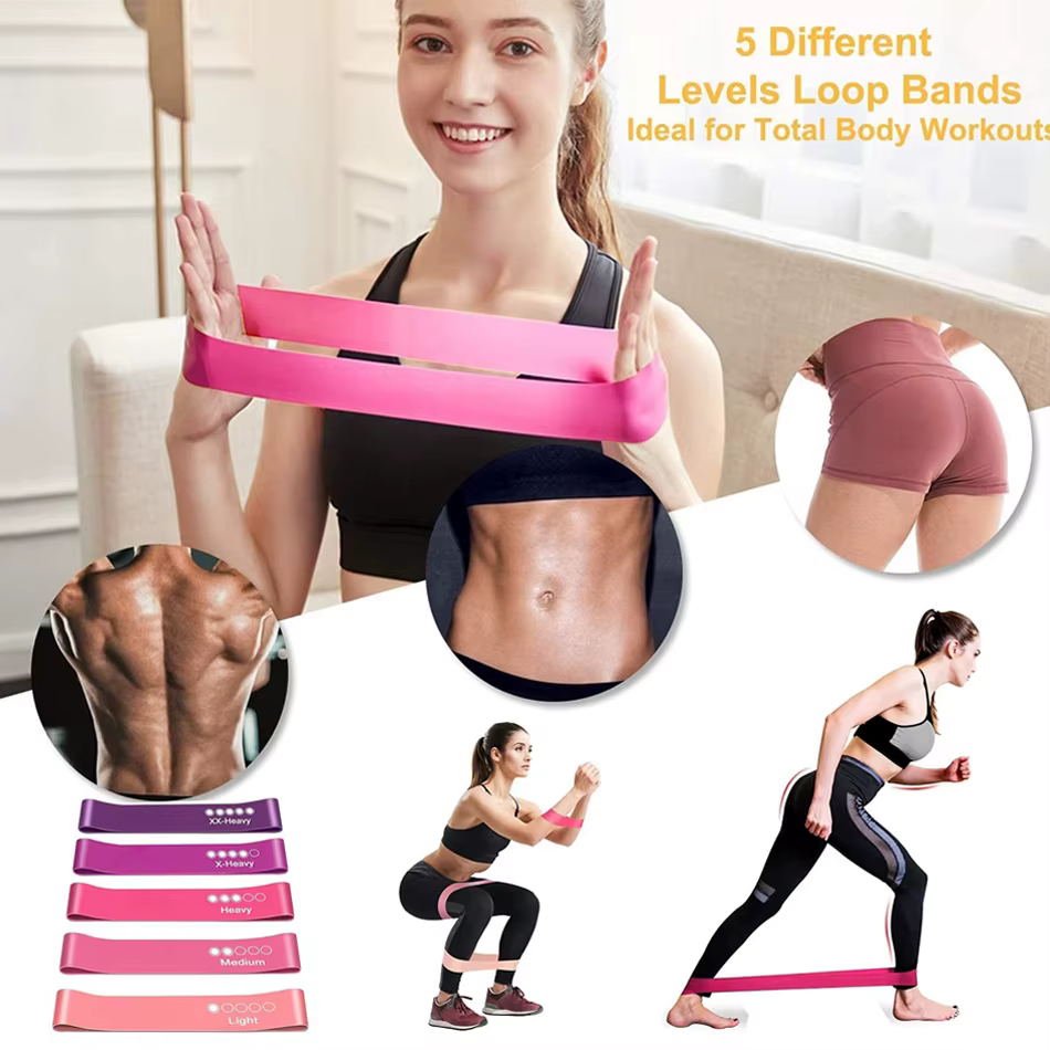 Bandes de résistance élastiques, entraînement de Yoga, gymnastique, Fitness, gomme, aide à la tracti