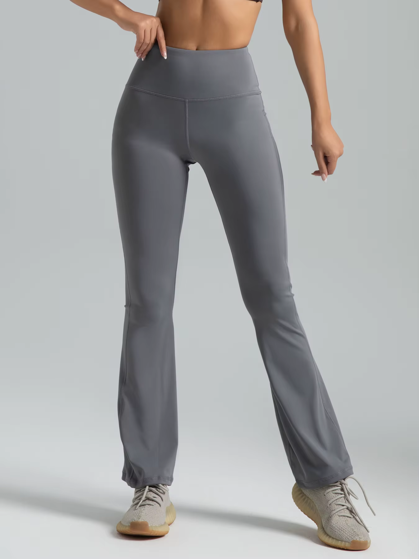 Pantalon de yoga Bootcut taille haute pour femme – Leggings évasés pour l'entraînement et les vêteme