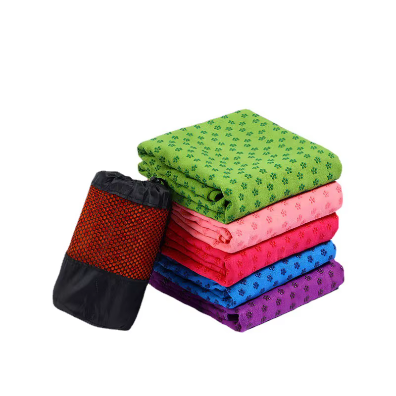 183*63 cm Portable anti-dérapant absorbant la sueur tapis de Yoga serviette tapis en tissu Ultra-min