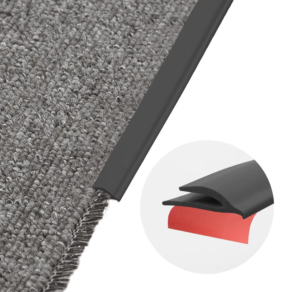 1 pièce Bande de finition de tapis auto-adhésive flexible de 1M/2M, protecteur de bord de tapis déco