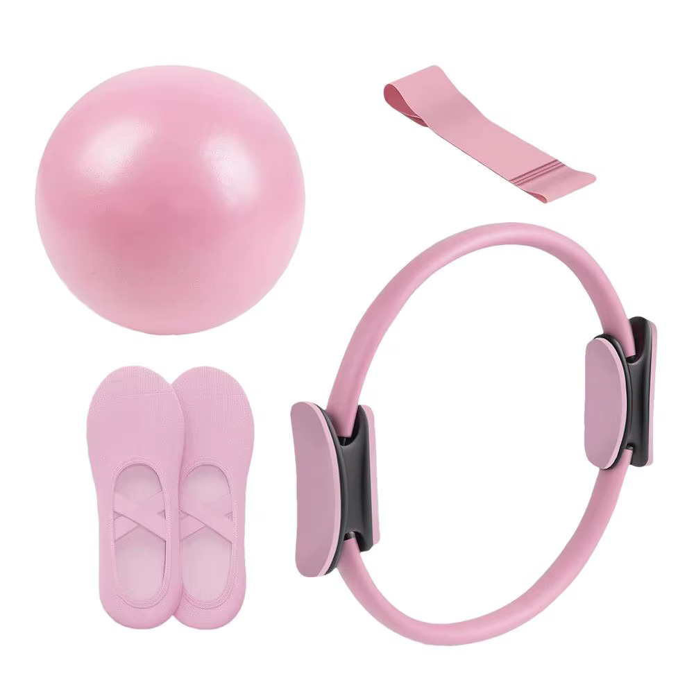 Kit de Yoga et Fitness avec anneau Pilates, anneau de Yoga, bande de résistance, ceinture d'étiremen