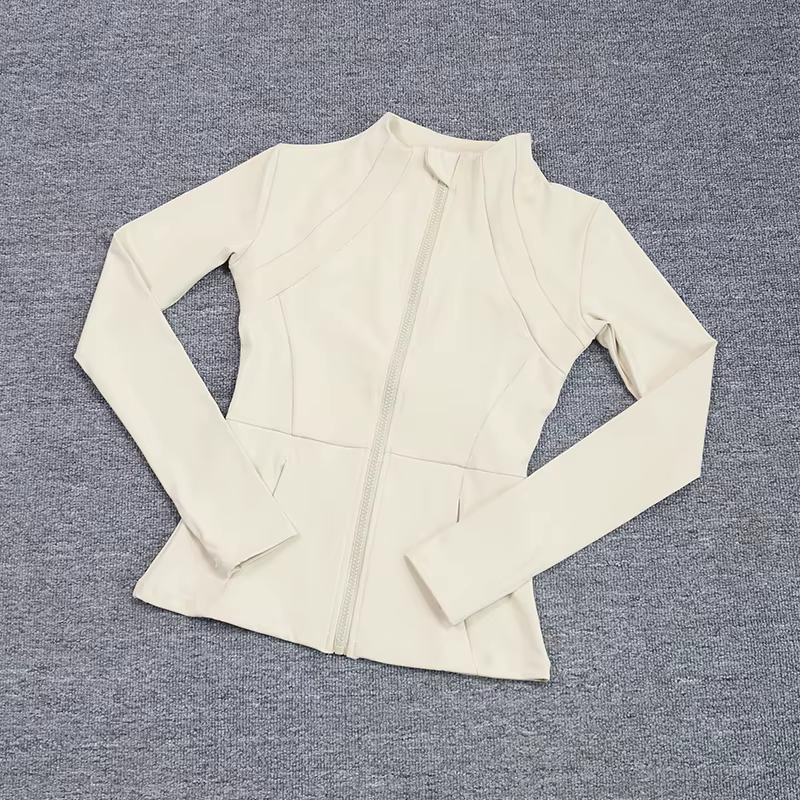 Manteau de sport pour femmes, chemise de Yoga, Slim, manches longues, course rapide, Pilates, Fitnes