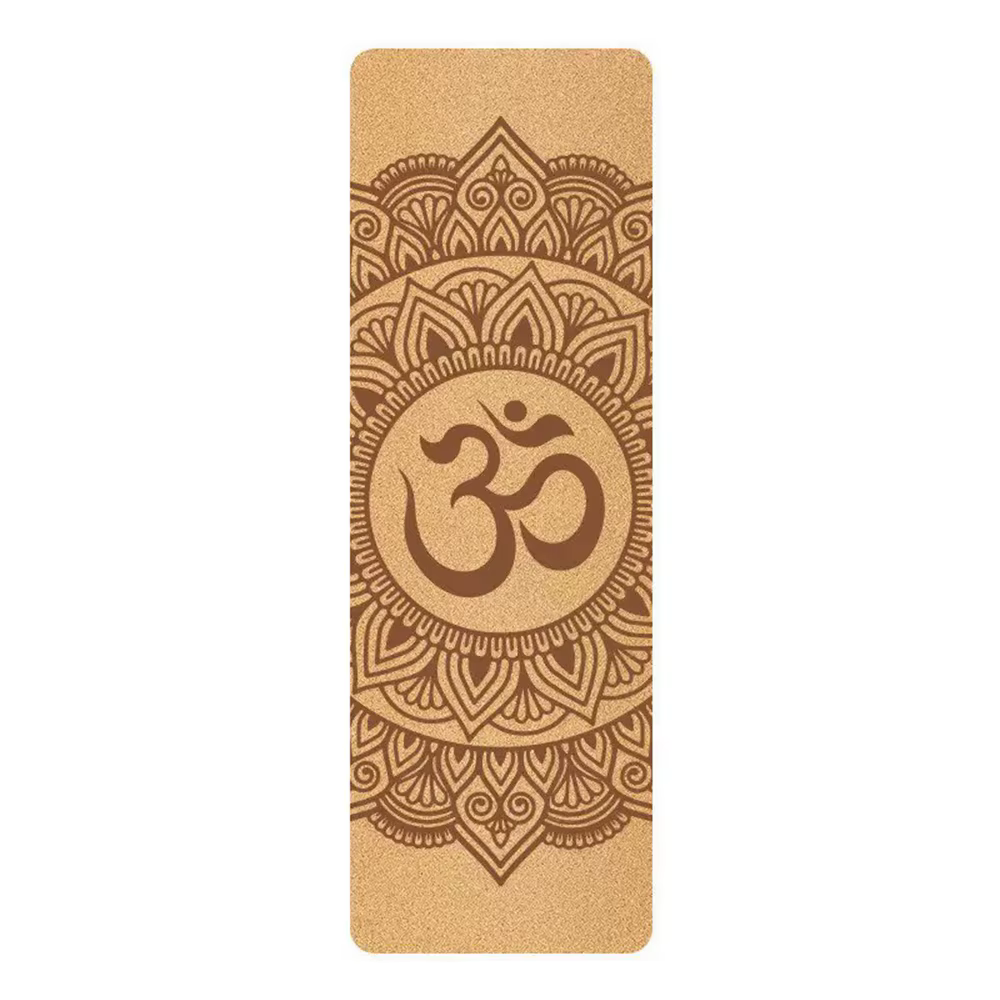 Tapis de yoga en liège écologique antidérapant de 6 mm d'épaisseur, tapis de fitness pour les exerci