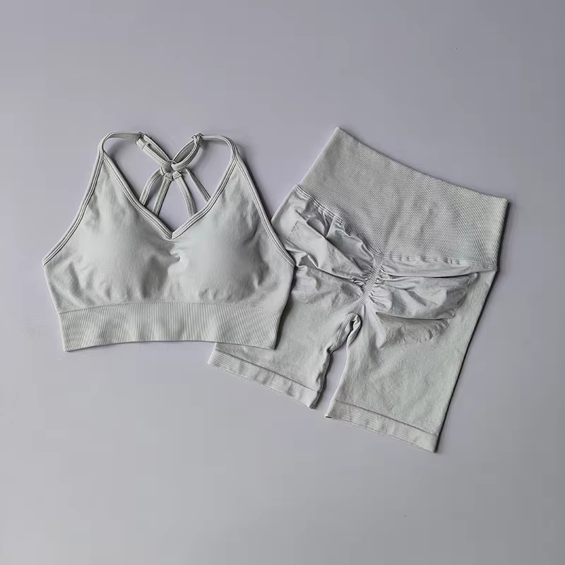 Ensembles de Yoga taille haute pour femmes, vêtements d'entraînement, de gymnastique, 2 pièces, comb