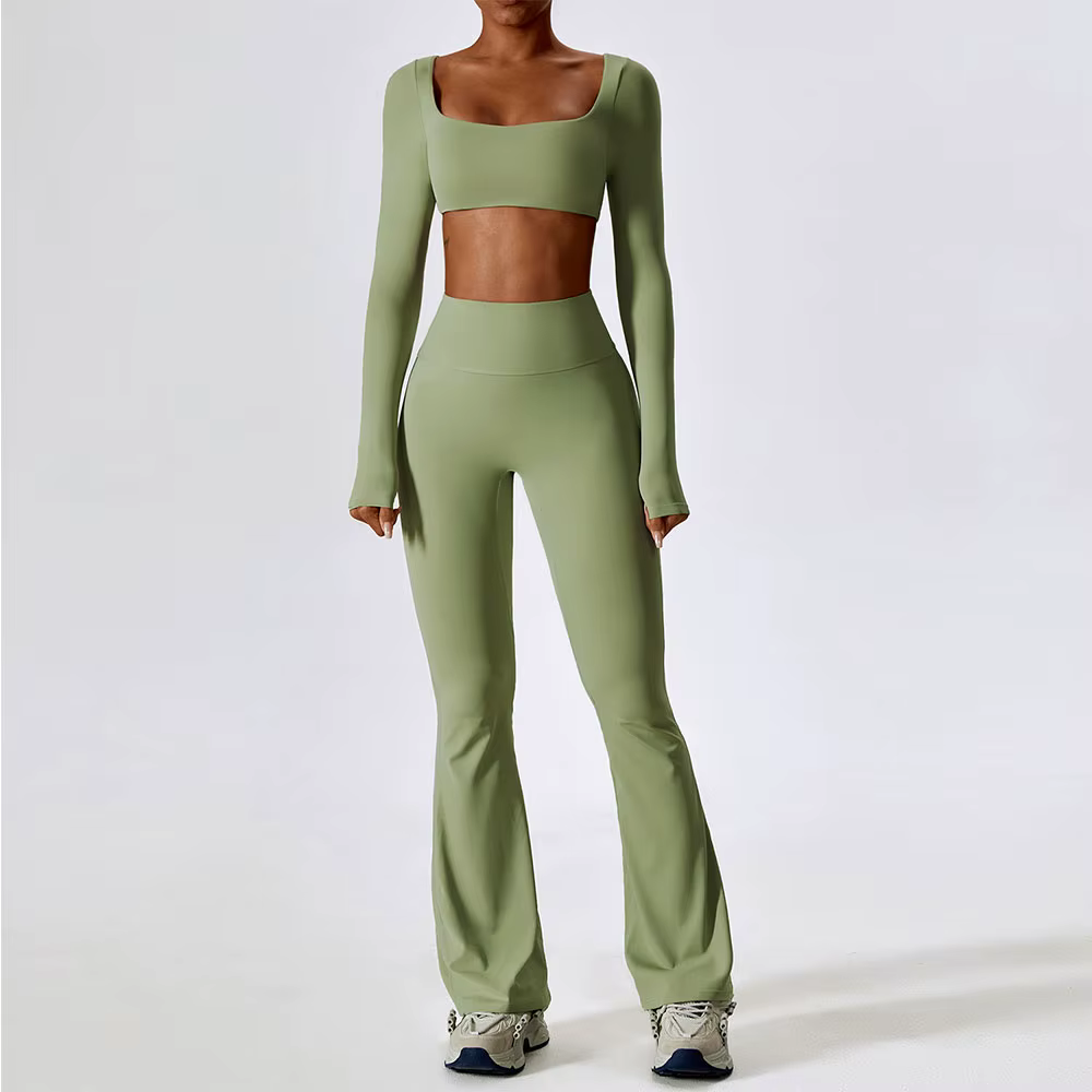 Ensemble de Yoga 2 pièces sans couture pour femmes, vêtements d'entraînement, vêtements d'athlétisme