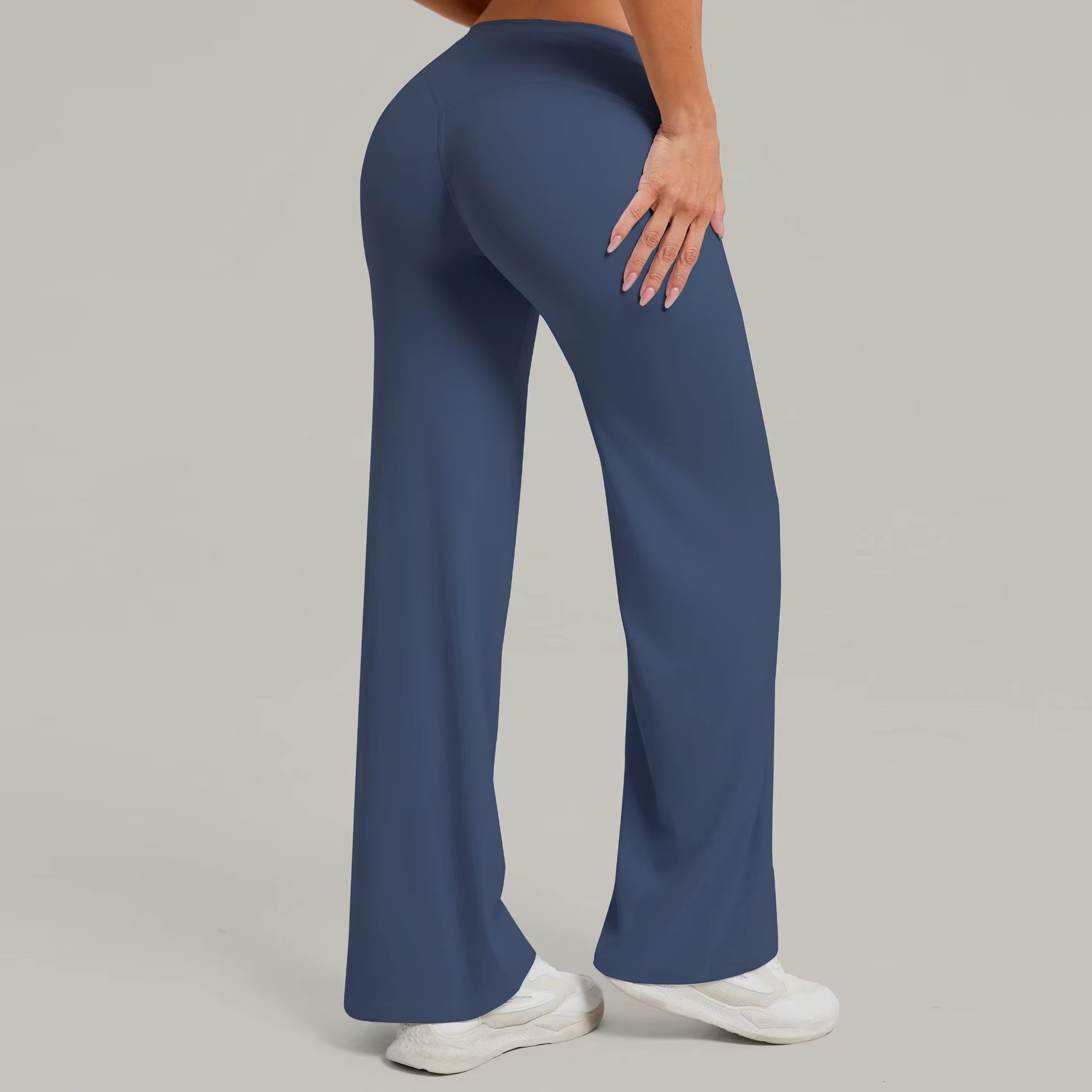 Pantalon de yoga et de Pilates pour femme, évasé, effet galbant, pour le sport, le fitness, l'entraî