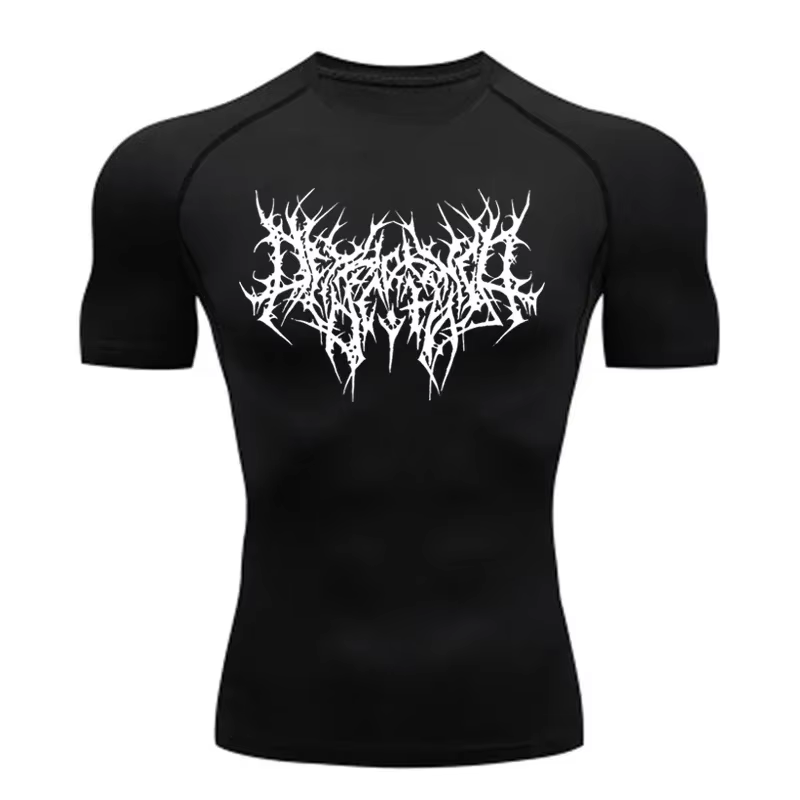 T-shirt de sport à séchage rapide pour homme, t-shirt de compression, maillot de fitness, t-shirts d