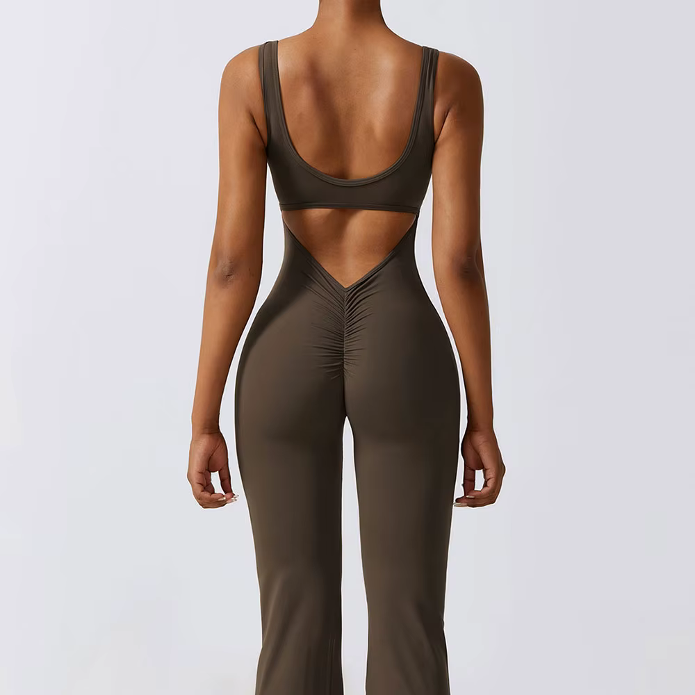 Femmes survêtement Sexy combinaisons Yoga costume une pièce Sport Fitness ensemble d'entraînement ex