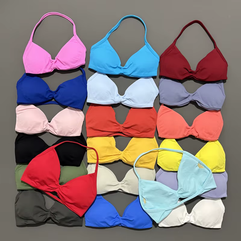 Soutien-gorge de sport à bretelles, sous-vêtements de Yoga pour femmes, haut de gymnastique, exercic