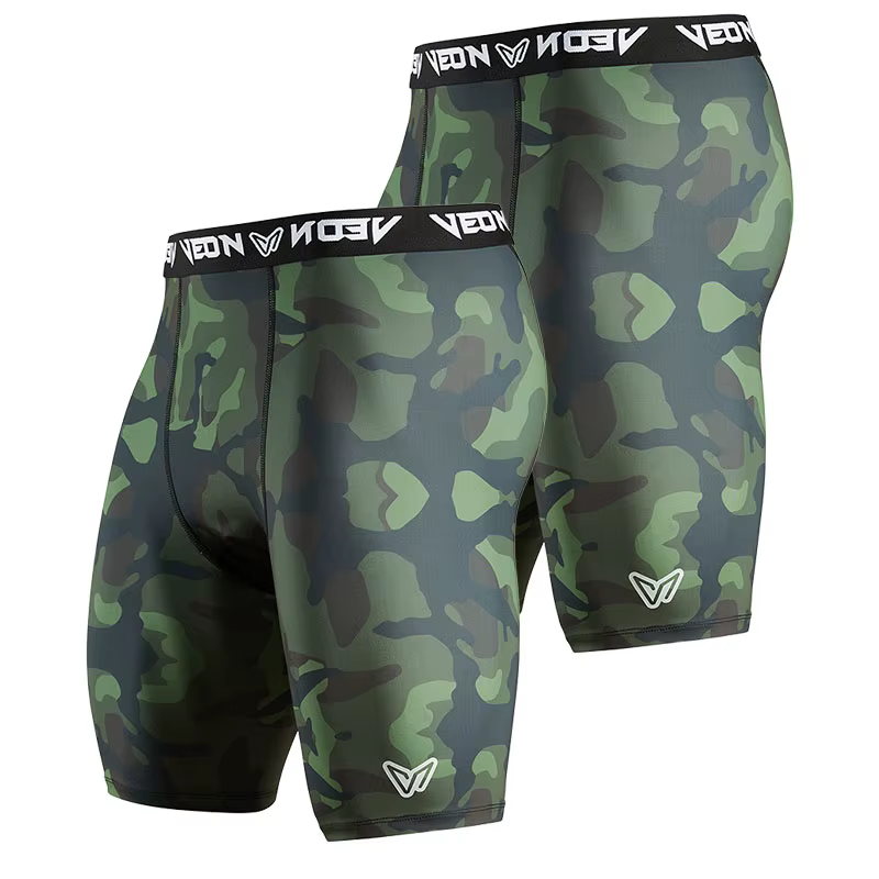 Veidoorn 2 pièces short d'entraînement de Compression pour hommes séchage rapide respirant haute Per